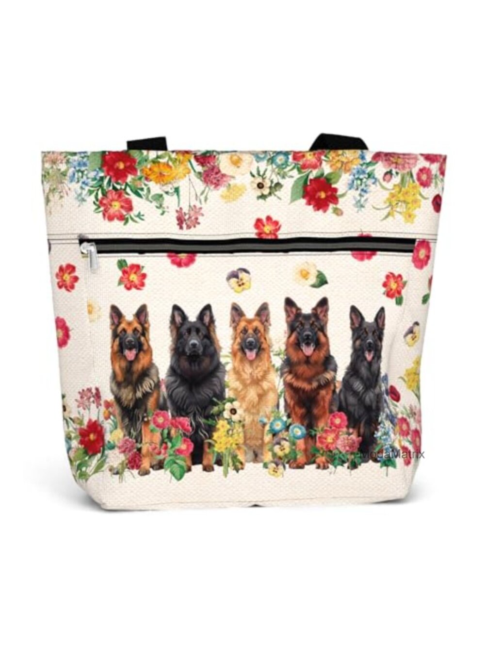 Large Tote Bag for Work Water-Resistant Satchel German Shepherd Lover